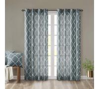 Madison Park Saratoga Rideau de fentre simple filtrant la lumire avec impression ajoure, 1 panneau illets pour salon, chambre coucher et