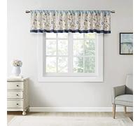 Madison Park Serene brodée Cantonnière Marine 127 x 45,7 cm