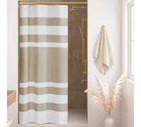 Madison Park Shower Curtain Spa Waffle Weave Stall Shower Curtain for Bathroom 3M Scotchgard Moisture Management, Spa Quality Modern Shower Curtains for Bathroom, Stall 36x72'' Taupe
