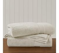Madison Park Signature Lot de 2 Serviettes de Bain luxueuses 800 g/m² 100% Coton très absorbantes, séchage Rapide, qualité hôtelière et Spa, pour Salle de Bain, 86,4 x 172,7 cm, Naturel