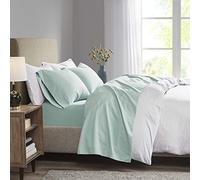 Madison Park Toutes Saisons, Parure de lit Confortable, taie d'oreiller Assortie, Polyester, écume de mer, très Grand lit