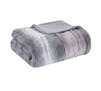 Madison Park Zuri Couverture surdimensionne en fausse fourrure douce et surdimensionne en fausse fourrure avec motif animal rayures sur l'env