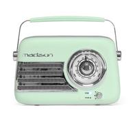 Madison Radio portable Free Sound VR 40 30W batterie longue autonomie Bluetooth USB FM Vert mat