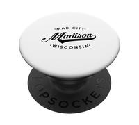 Madison WI Mad City pour Homme et Femme. PopSockets PopGrip Adhésif