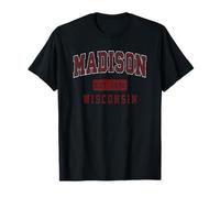 Madison Wisconsin WI Design sportif vintage T-Shirt