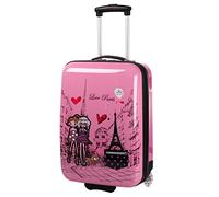 Valise cabine enfant/fille ROSE LOVE PARIS ABS 50X33X20CM Rose-F G