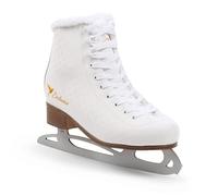 MADIVO SMJ Exclusive Patins à glace pour femme - Patinage artistique classique - Blanc - Tailles : 36, 37, 38, 39, 40, 41 (40)