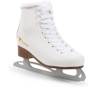 MADIVO SMJ Exclusive Patins à Glace pour Femme Patins à Glace Classiques Blanc | Tailles : 36, 37, 38, 39, 40, 41 (38)