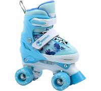 MADIVO Tropic Patins à roulettes réglables pour enfant | Idéal pour les filles et les femmes | Taille réglable | Blanc/bleu | Tailles 30-33, 34-37 (30-33)