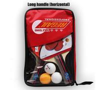 Madkanao 2pcs Tennis De Table Professionnel Raquette De Ping-Pong Raquette Batte + 3pcs Sac De Balle Ensemble