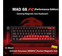 MADLIONS MAD 60/68HE clavier à interrupteur magnétique de jeu ilaire lecteur Web personnalisé 8K 61/68 retour RT temps de touche réglable échange à chaud MAD68 Pro black