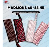 Madlions Mad 60he Mad 68he Mad60 Mad60HE Mad68 Mad68HE 65% clavier mécanique de jeu magnétique 60% Hotswap RGB 8K clavier de joueur MAD68 HE RGB
