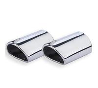 MadLoN Convient pour Audi Q5 2009-2013, Embouts d'échappement, Embout de Silencieux Anti-Rayures, Embout d'échappement en Acier Inoxydable, Modification de Voiture, Argent.