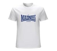 Madness Band Madsdale Ska Punk Men's T-Shirt Unisex White Cotton Hip Hop Print Tee Shirts M