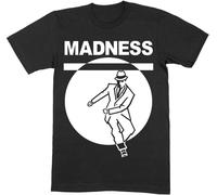 Madness - T-shirt "Dancing Man" pour homme/femme unie RO3190 (L) (Noir)