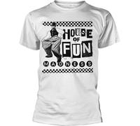 Madness - T-shirt "House Of Fun" pour homme/femme unie PH2685 (S) (Blanc)
