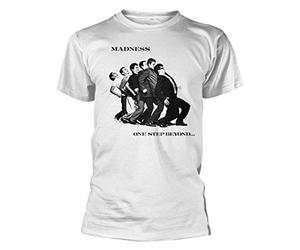 Madness T-Shirt Officiel Ska Album One Step Beyond Blanc - Blanc - X-Large