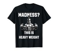 Madness This is Heavy Weight Guerrier Spartan Force T-Shirt Graphique avec Valeur