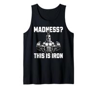 Madness This is Iron Guerrier Musculation Haltères Force Débardeur