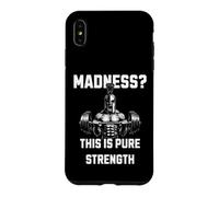 Madness This is Pure Strength Guerrier Spartiate Coque pour iPhone XS Max