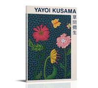 MADOMMED Yayoi-Kusama Flowers Art Poster décoratif sur toile pour salon, chambre à coucher, impression d'image moderne, décoration de salle familiale, 30 x 45 cm