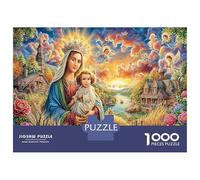 Madonna et Enfant Coffret De Puzzles Adultes, Marie et Enfant Carton Résistant, Logique, Activité Après École, Relax & Créativité Garanties 52x38cm/1000pcs