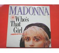 Madonna - Madonna Who's That Girl 7" Sire W8341 EX/EX 1987 picture sleeve, there is handwritten number on label and 2mm drill hole in label rim