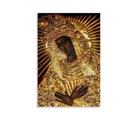 Madonna Noire Poland Our Lady of Grace of The Gate of Dawn Mother of Mercy Poster décoratif sur toile Art mural pour salon, chambre à coucher, art mural, impression d'image moderne, salle de famille