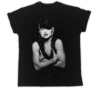 Madonna-Smoking-Poster-Slogan-Ideal-Giftcotton T-Shirt Black S