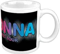 Madonna - Tasse à café "Sticky & Sweet" RO13188 (Taille unique) (Blanc/Noir/Bleu)