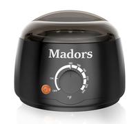 Madors Chauffe-cire chaude pour épilation à la cire - Machine à épiler pour épilation à la cire - Perles pour tout le corps à la maison - Contient un bâton de poils de nez (10 pièces) + anneau