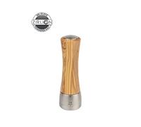 PEUGEOT Moulin à sel Madras u'Select 21 cm – 6 réglages, Mécanisme Zirlion, Bois d'olivier et inox