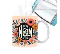 Madre Day Tasse en céramique - Tasse de maman mignonne, café | 350 ml de tasse à boire amusante, meilleure conception de maman, réflexion et élégante pour les célébrations de la fête des mères
