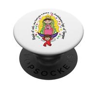 Madre de Cristo Virgencita Cartoon Santa María Madre de Dios PopSockets PopGrip Adhésif