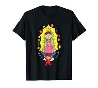 Madre de Cristo Virgencita Cartoon Santa María Madre de Dios T-Shirt