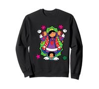 Madre de Los Mexicanos Cartoon La Virgencita Santa María Sweatshirt