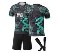 Madrid Enfant Maillot de Foot Ensemble de Foot Enfant/Homme Nom et Numéro Personnalisés, Vêtements de Sport Spécialisés Convient Garçon aux Homme