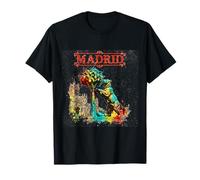 Madrid Espagne Ours et Arbousier Art Urbain Aquarelle T-Shirt