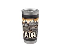 Madrid Espana Tee - Madrid Espagne Gobelet isotherme en acier inoxydable double paroi