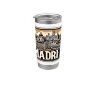 Madrid Espana Tee - Madrid Espagne Gobelet isotherme en acier inoxydable double paroi
