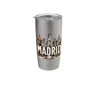 Madrid Espana Tee - Madrid Espagne Gobelet isotherme en acier inoxydable double paroi