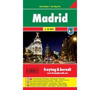 Collectif – Madrid, Stadtplan 1:10.000 – City Pocket + The Big Five – Broché
