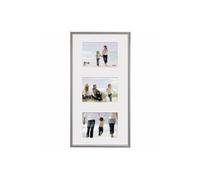 Hama Cadre-galerie photo Madrid plastique 3 photos 10×15 cm cadre 23×45 cm Argent