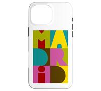 Madrid Lettres Souvenir Coque pour iPhone 16 Pro Max