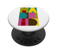 Madrid Lettres Souvenir PopSockets PopGrip Adhésif