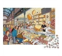 Madrid Marché De San Miguel Fromage Puzzle en Bois Imperméable Puzzles De 1000 Pièces pour Adultes Défi Et Casse-tête Jeux De Stimulants