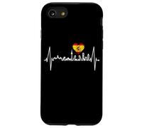 Madrid Skyline Battement de Cœur Espagne Drapeau Silhouette Coque pour iPhone SE (2020) / 7/8