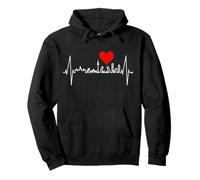 Madrid Skyline Battement de Cœur Espagne Silhouette Love Sweat à Capuche