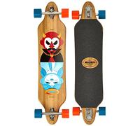 Madrid Tombstone Bamboo 38.375" Drop-Thru Complete Good and Evil/Marron Taille Uni