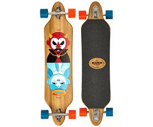 Madrid Tombstone Bamboo 38.375" Drop-Thru Complete Good and Evil/Marron Taille Uni